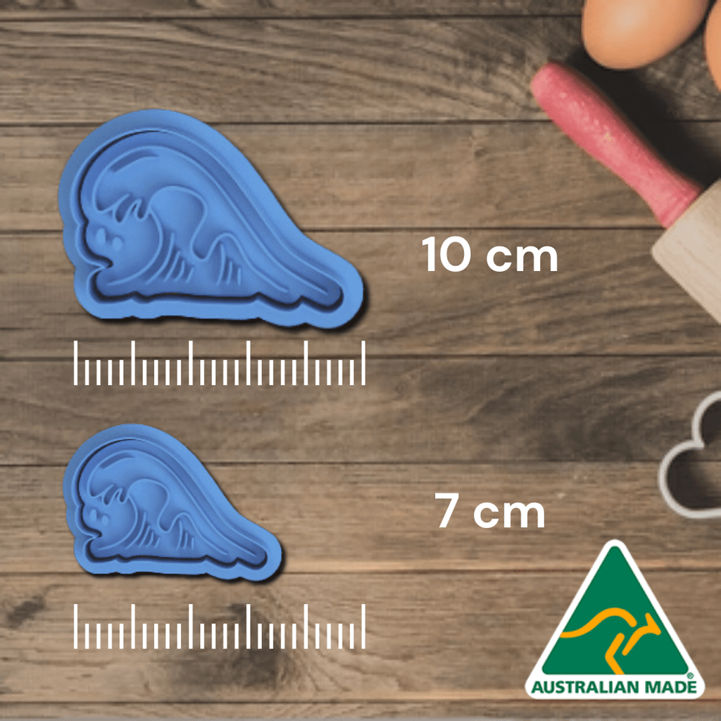 Australian Cookie Cutters Australia Day- Wave Cookie Cutter And Embosser Stamp