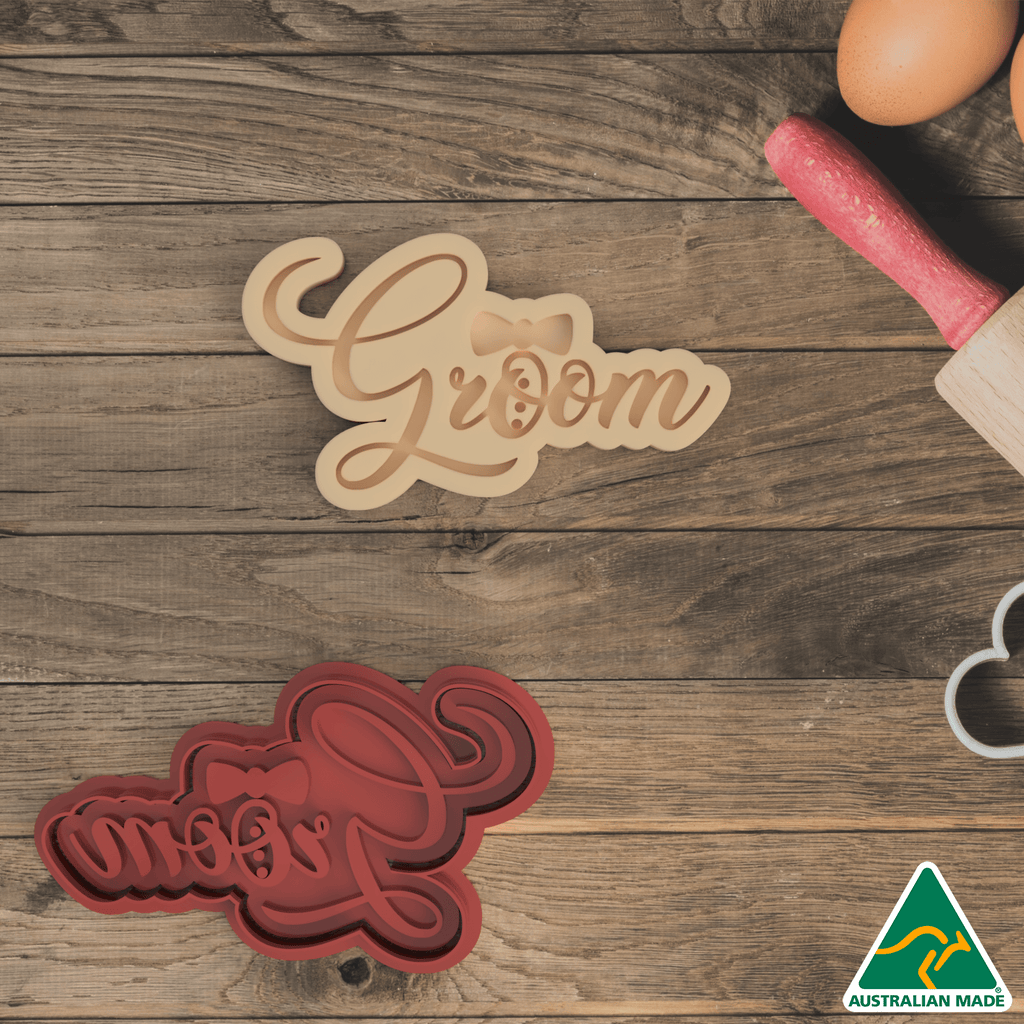 Groom Cookie Cutter and Embosser Stamp