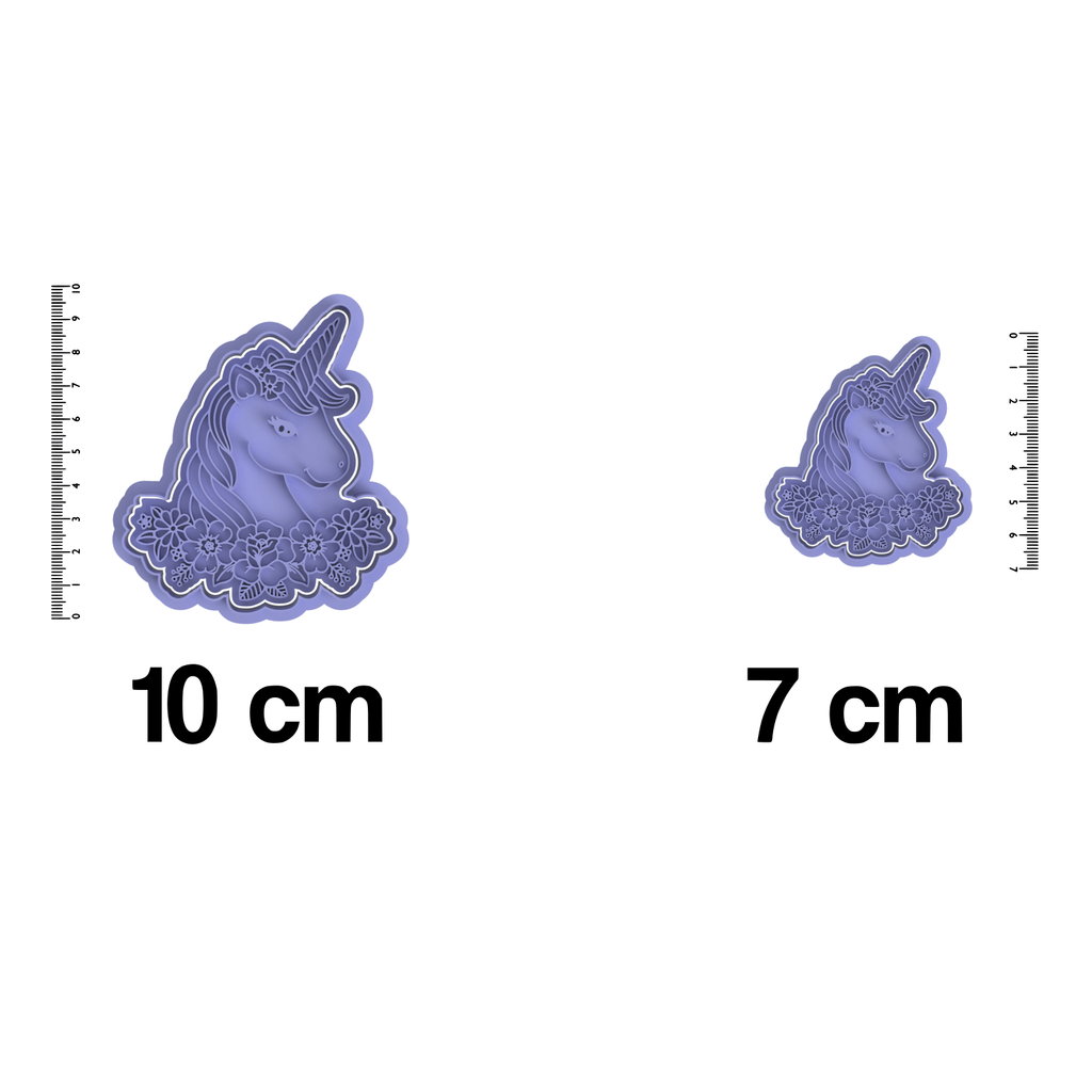 Unicorn Cookie Cutter and Embosser Stamp