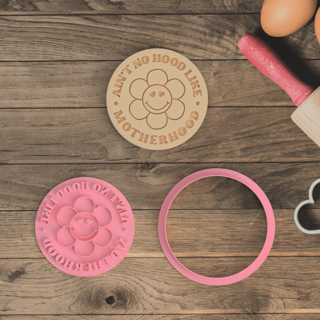 Australian Cookie Cutters Cookie Cutters Ain't No Hood Like Motherhood Cookie Cutter and Embosser Stamp