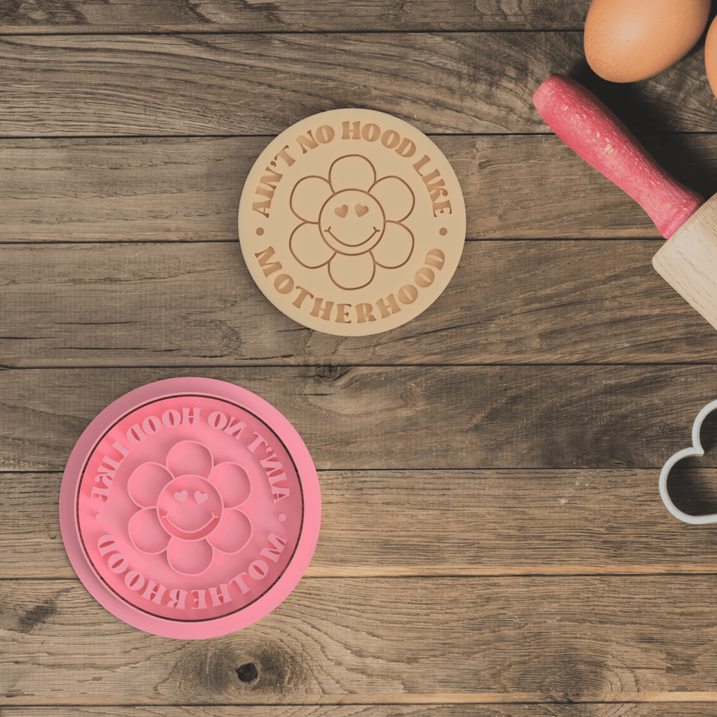 Australian Cookie Cutters Cookie Cutters Ain't No Hood Like Motherhood Cookie Cutter and Embosser Stamp