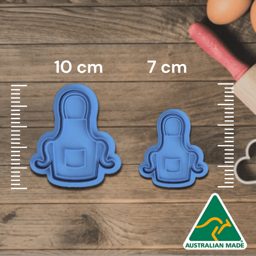 Australian Cookie Cutters Cookie Cutters Apron Cookie Cutter and Embosser Stamp