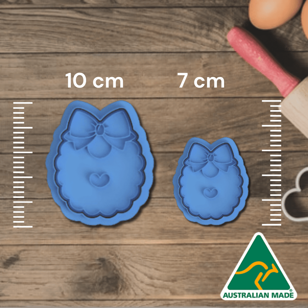 Australian Cookie Cutters Cookie Cutters Baby Bib Cookie Cutter and Embosser Stamp