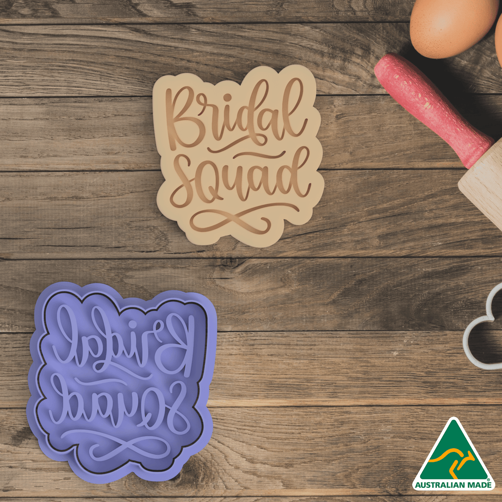 Bridal Squad - Cookie Cutter and Embosser Stamp