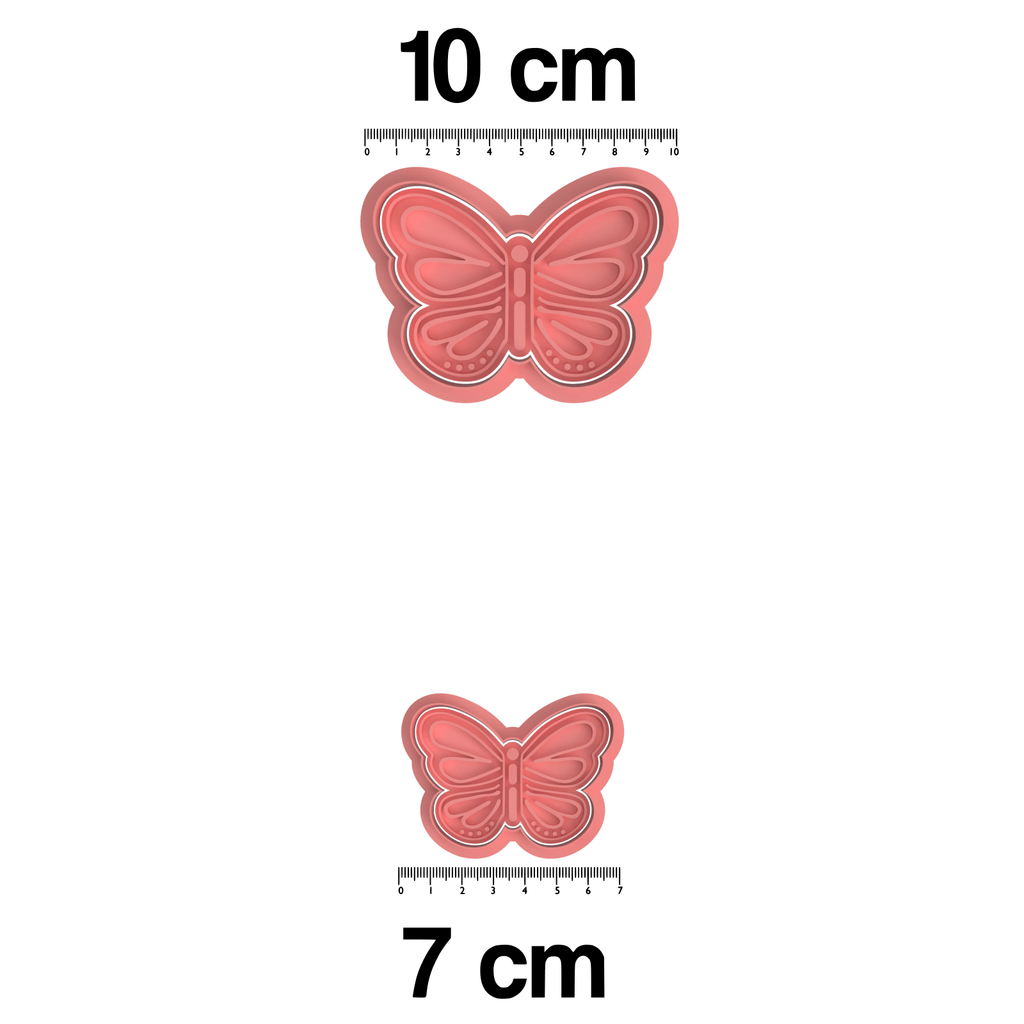 Butterfly Cookie Cutter and Embosser Stamp