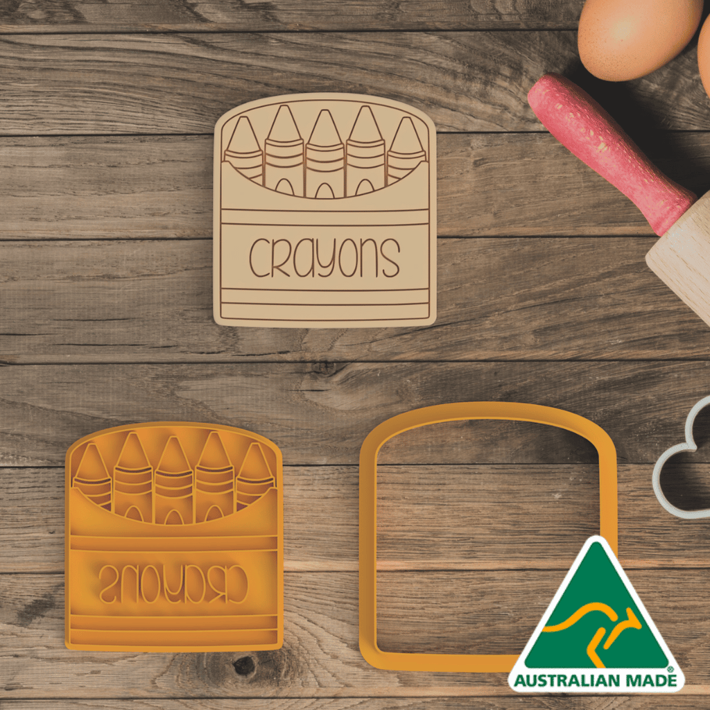 Australian Cookie Cutters Cookie Cutters Crayons Cookie Cutter and Embosser Stamp