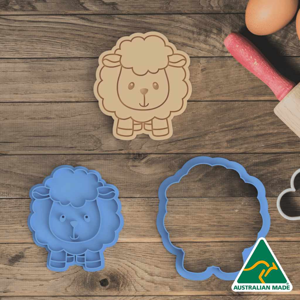 Farm Collection - Sheep Body Cookie Cutter and Embosser Stamp