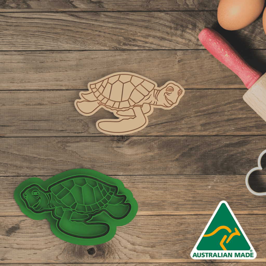 Sea Turtle Cookie Cutter and Embosser Stamp