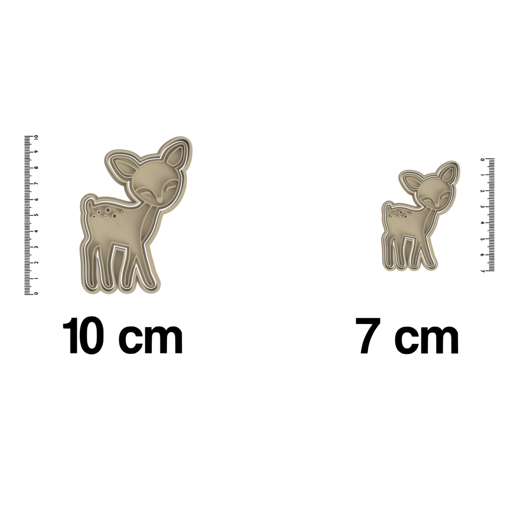 Forest Animals- Deer Cookie Cutter And Embosser Stamp