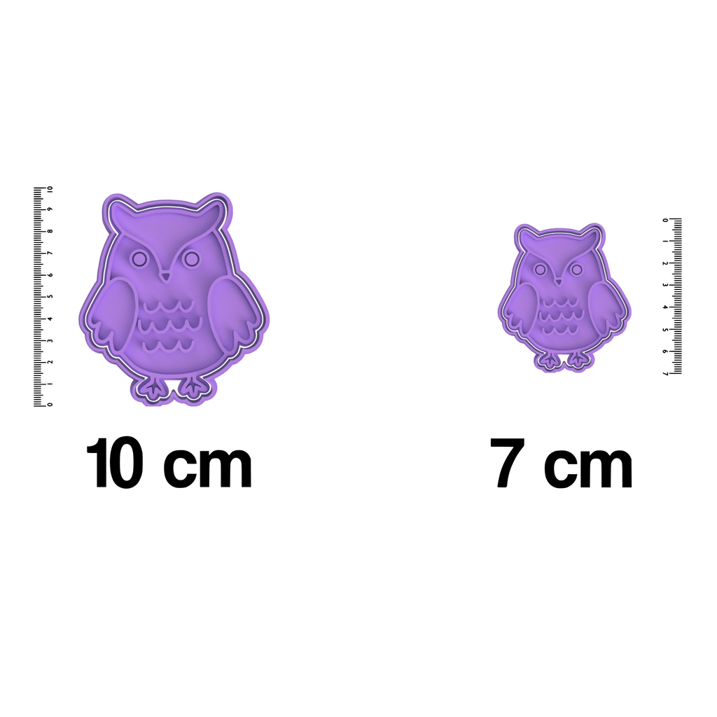 Forest Animals- Owl Cookie Cutter And Embosser Stamp