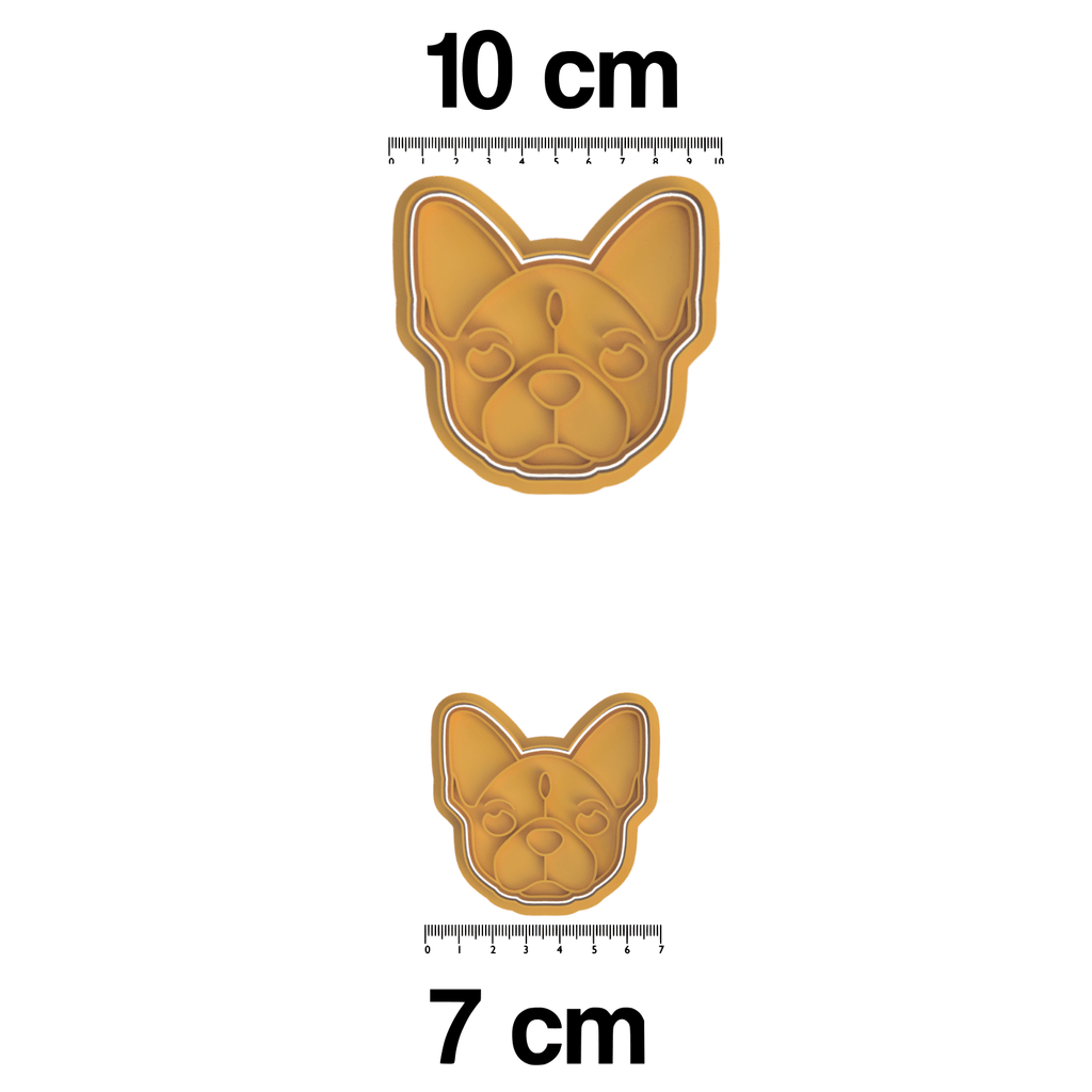 French Bulldog Cookie Cutter and Embosser Stamp