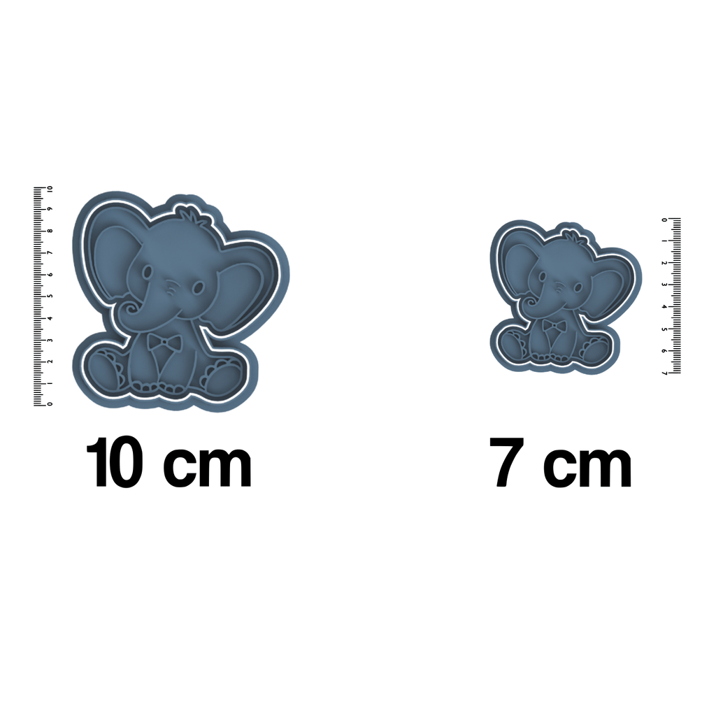 Jungle Animals- Elephant Cookie Cutter And Embosser Stamp