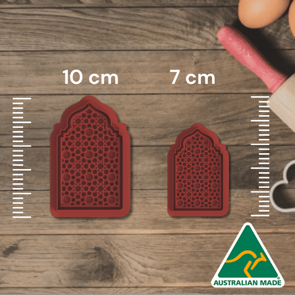Australian Cookie Cutters Cookie Cutters Mosque Silhouette Pattern Cookie Cutter and Embosser Stamp