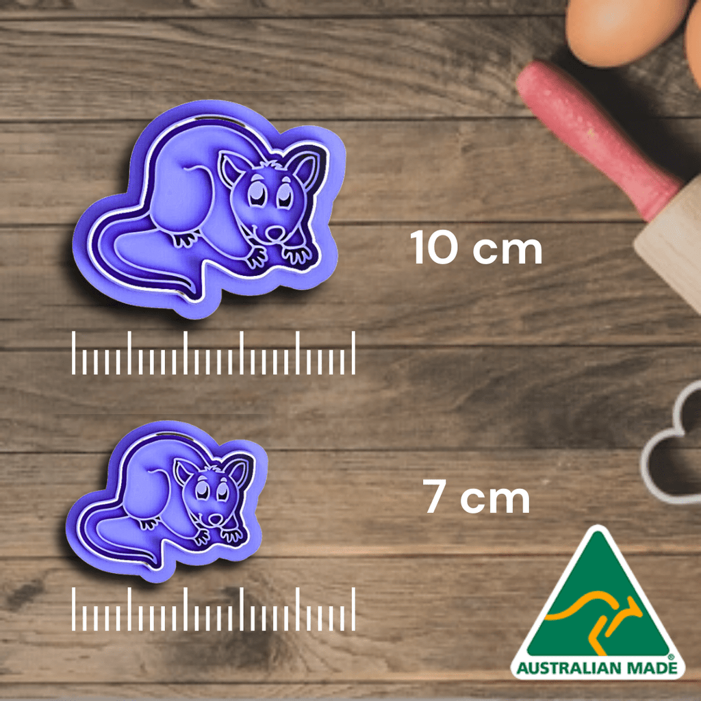 Possum Cookie Cutter And Embosser Stamp