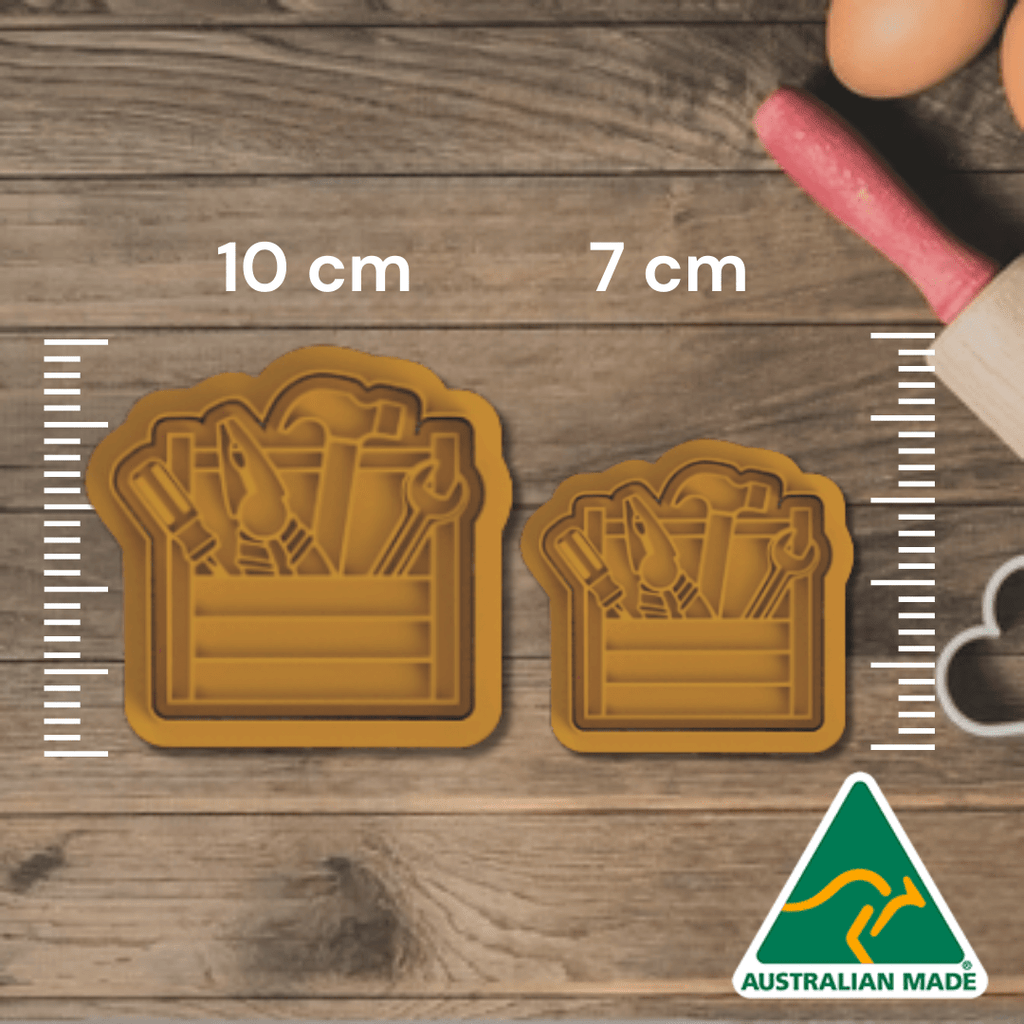 Australian Cookie Cutters Cookie Cutters Tool Box Cookie Cutter and Embosser Stamp