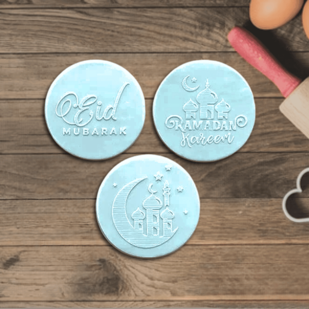 Eid Mubarak/Ramadan Debossers Set of 3