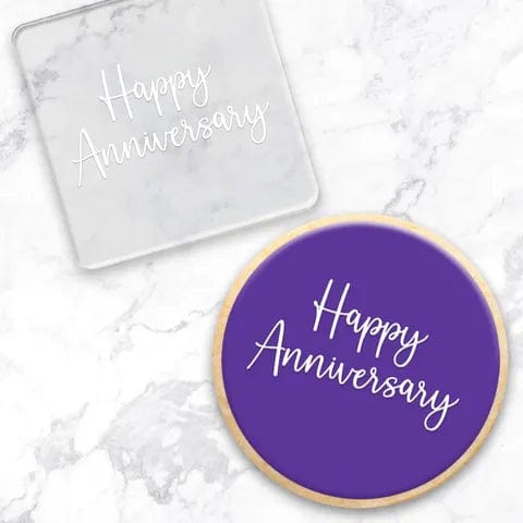 Australian Cookie Cutters Debosser Happy Anniversary Debosser