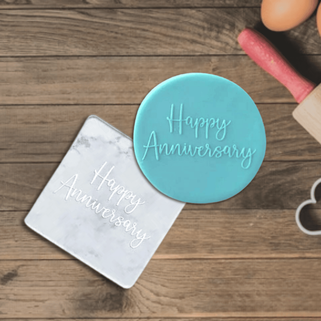 Australian Cookie Cutters Debosser Happy Anniversary Debosser