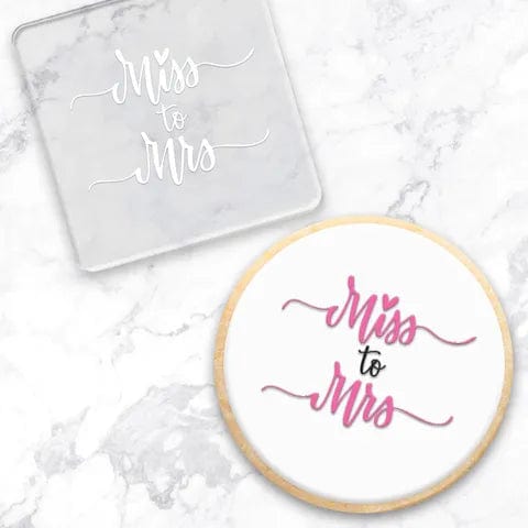 Australian Cookie Cutters Debosser Miss to Mrs Debosser