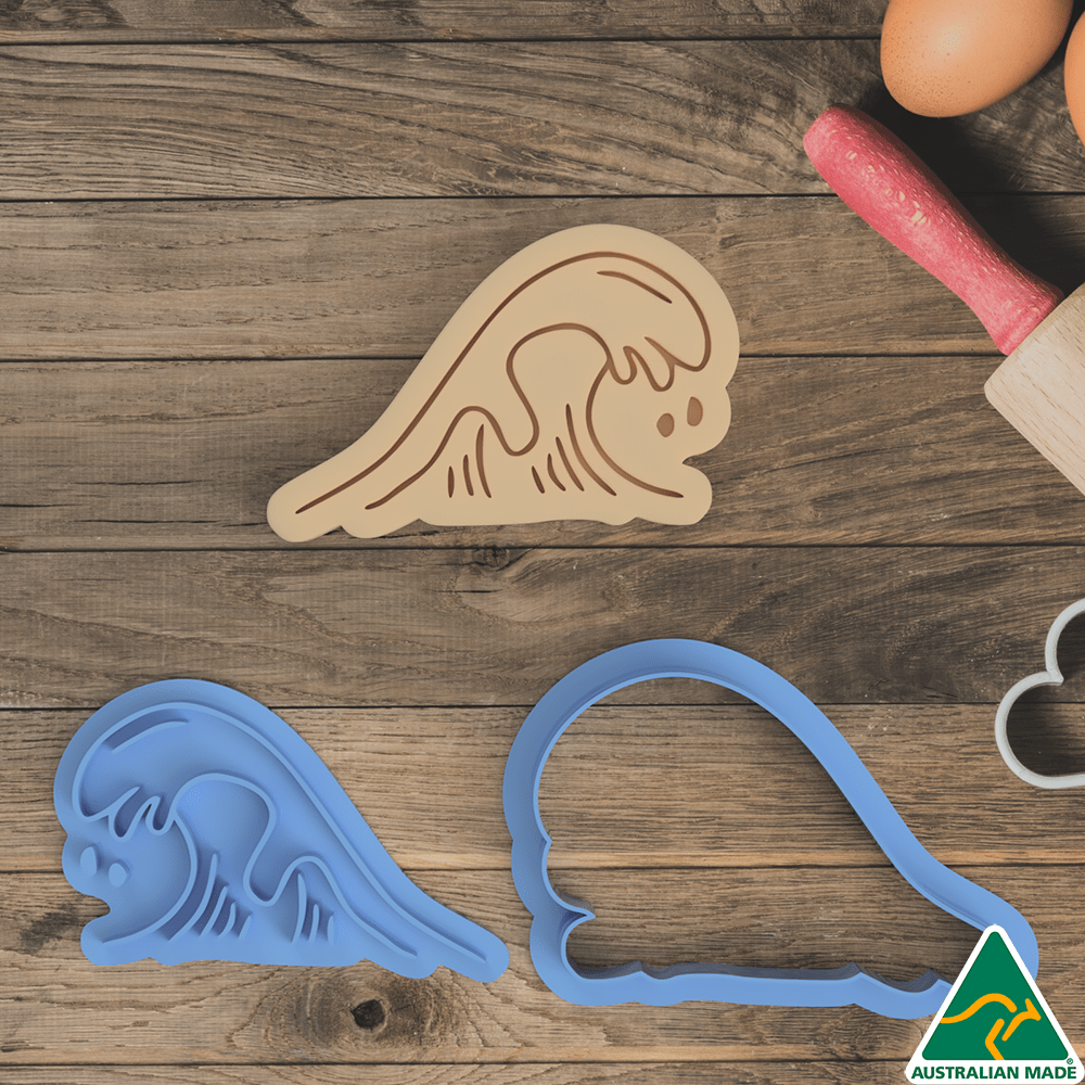 Australia Day- Wave Cookie Cutter And Embosser Stamp