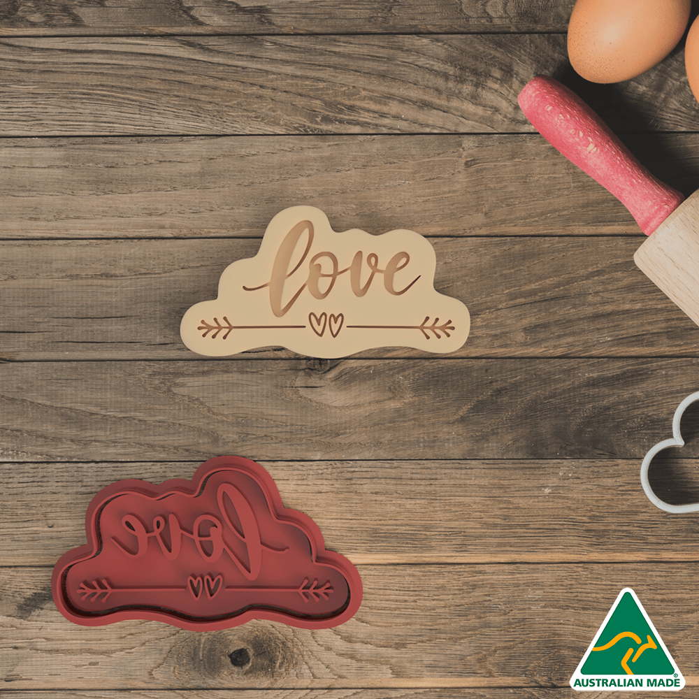 Love v2 Cookie Cutter/Fondant Embosser Stamp