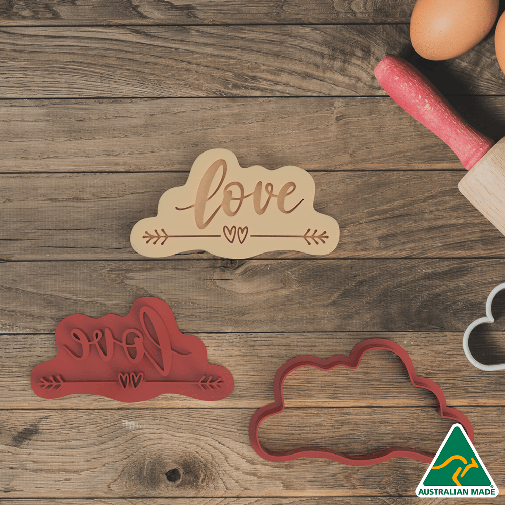 Love v2 Cookie Cutter/Fondant Embosser Stamp