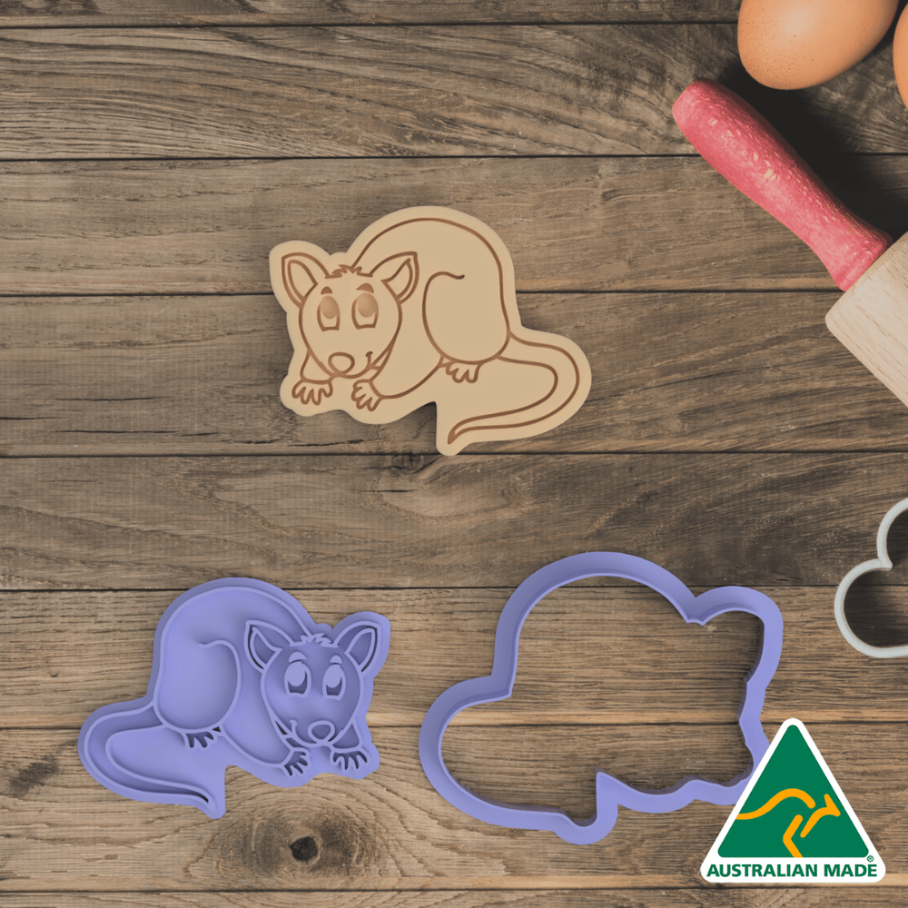 Possum Cookie Cutter And Embosser Stamp