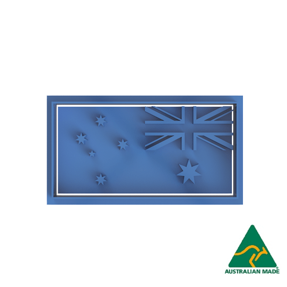 Australia Day- Australian Flag Cookie Cutter And Embosser Stamp