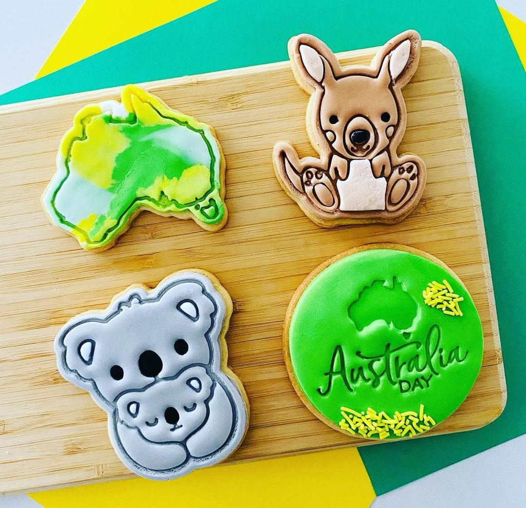 Australia Day- Koala Cookie Cutter And Embosser Stamp