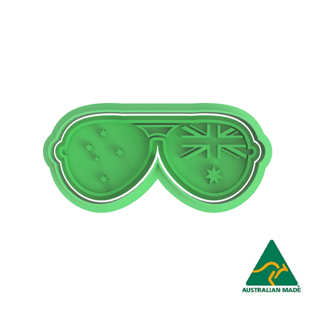 Australia Day- Sunglasses Cookie Cutter And Embosser Stamp