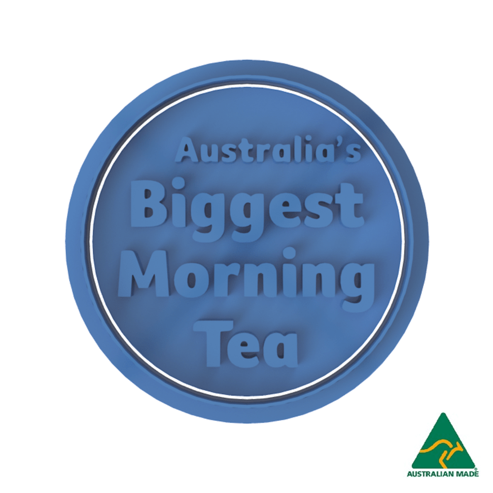 Australia's Biggest Morning Tea Cookie Cutter and Embosser Stamp