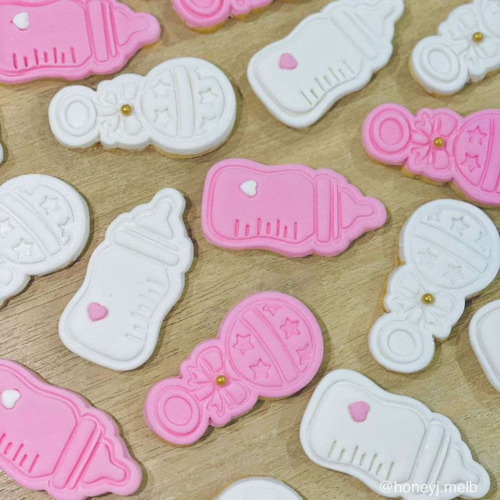 Baby Bottle Cookie Cutter and Embosser stamp