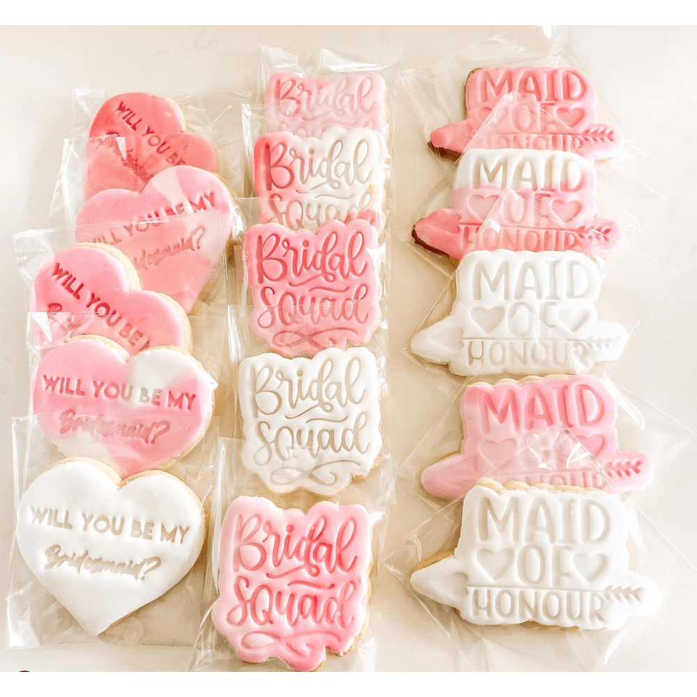 Bridal Squad - Cookie Cutter and Embosser Stamp