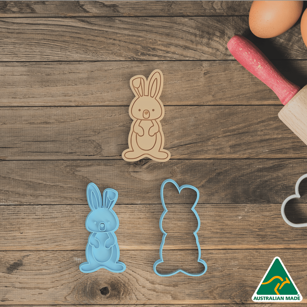 Australian Cookie Cutters Cookie Cutters Bunny Cookie Cutter And Embosser Stamp