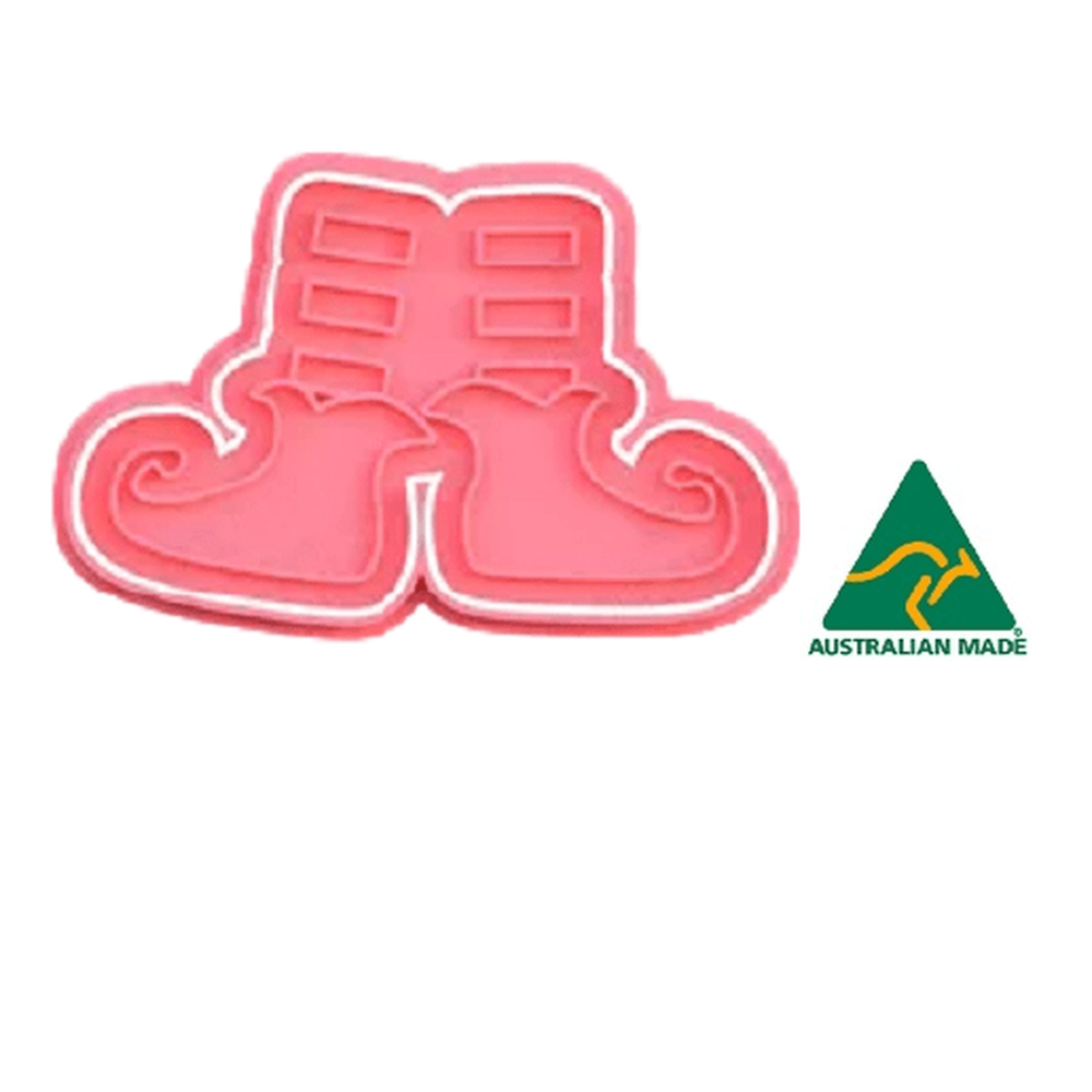 Christmas Elf Shoes Cookie Cutter and Embosser Stamp