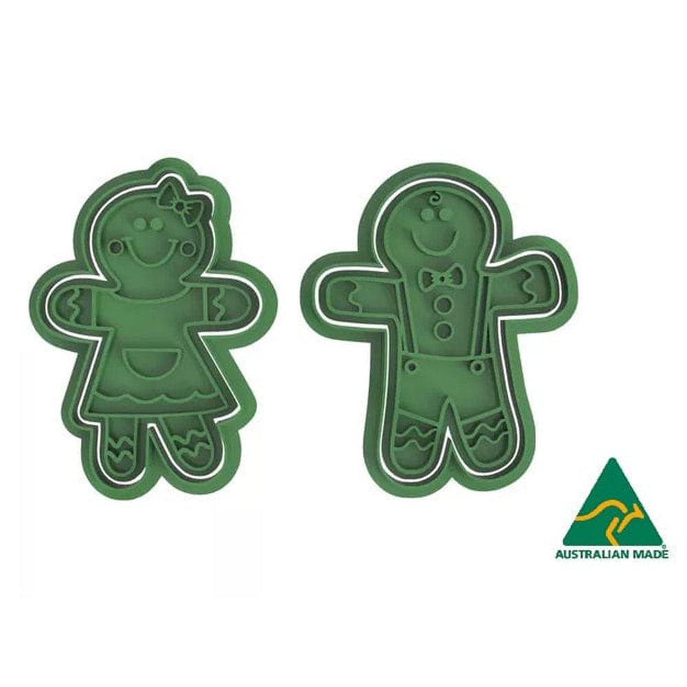 Christmas Gingerbread Couples Cookie Cutter and Embosser Stamp