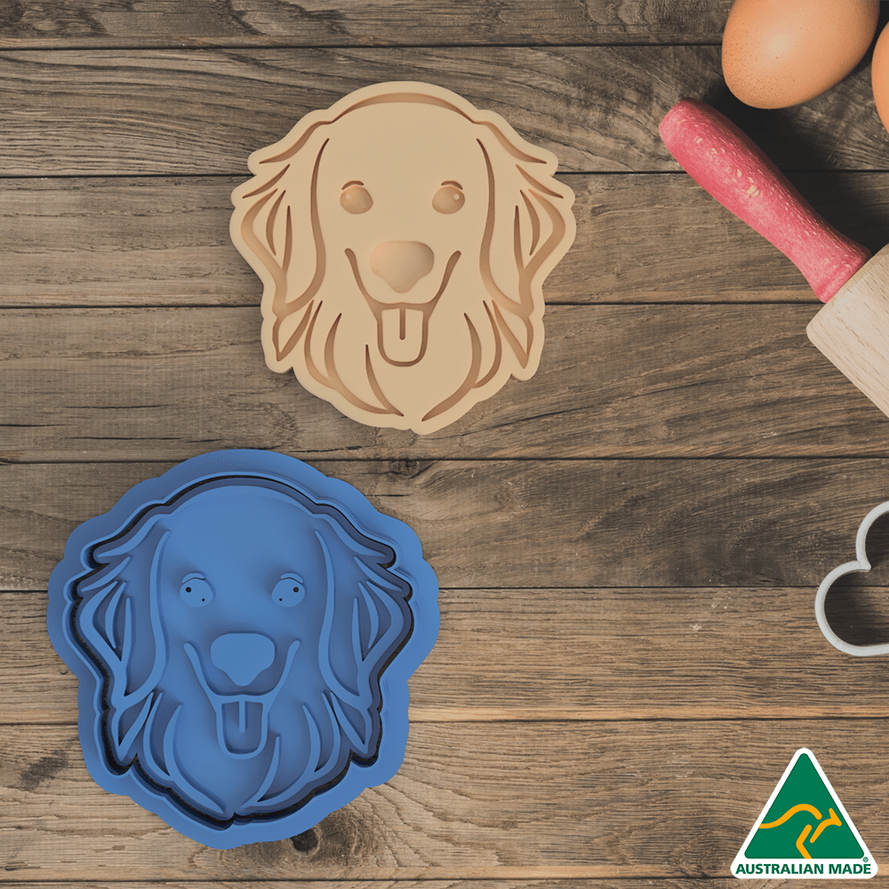 Golden Retriever Cookie Cutter And Embosser Stamp