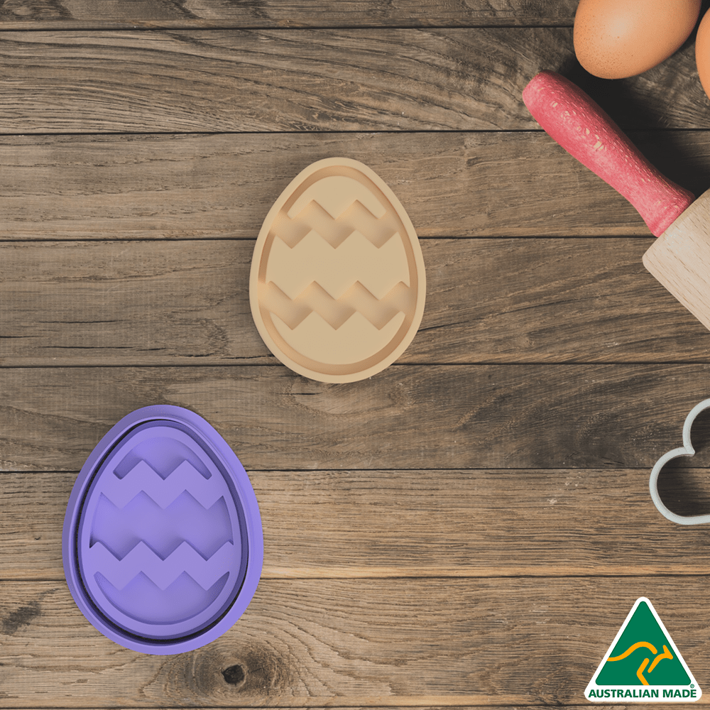 Easter Egg Pattern #3 Cookie Cutter And Embosser Stamp