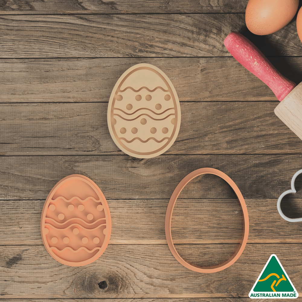 Easter Egg Pattern #5 Cookie Cutter And Embosser Stamp