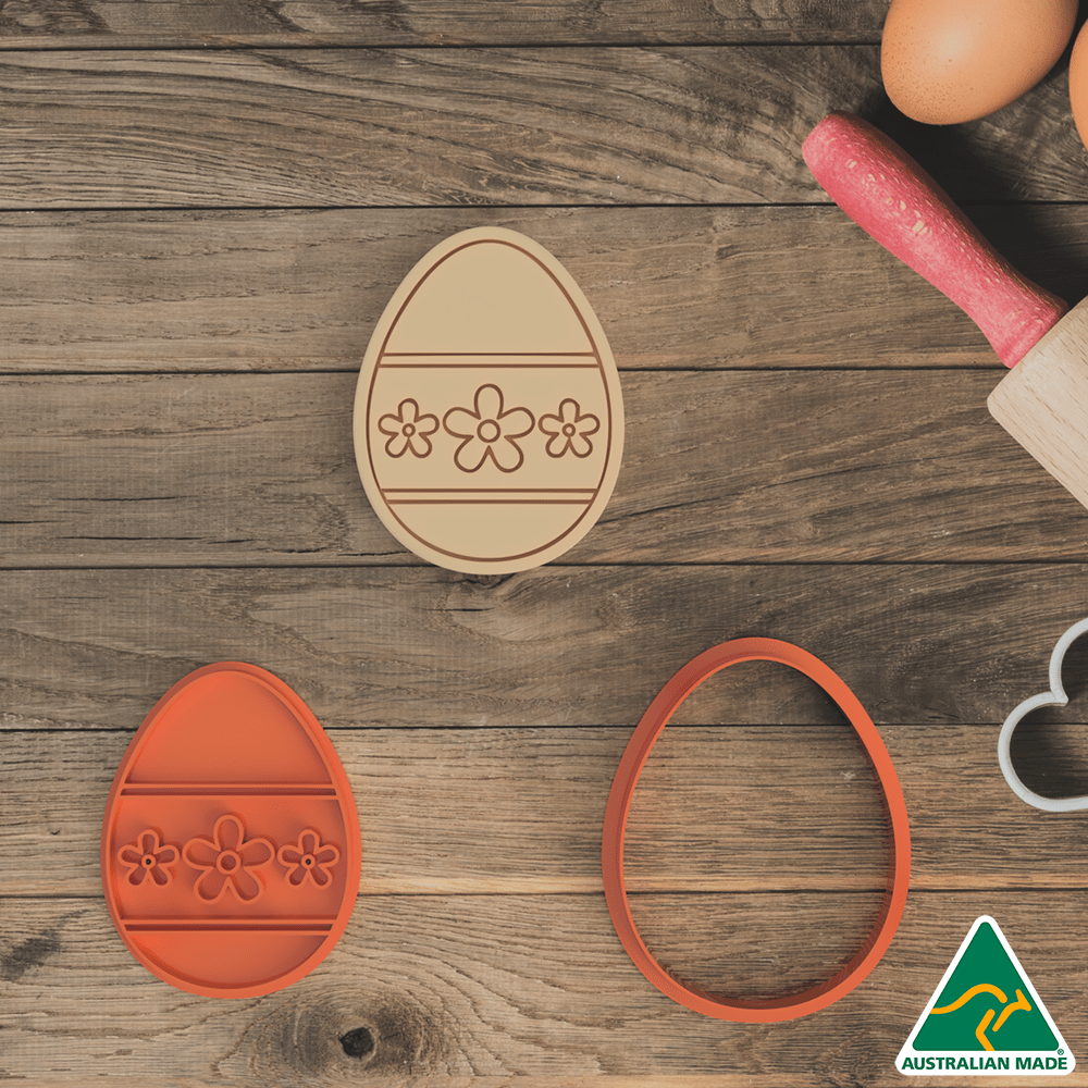 Easter Egg Pattern #8 Cookie Cutter And Embosser Stamp