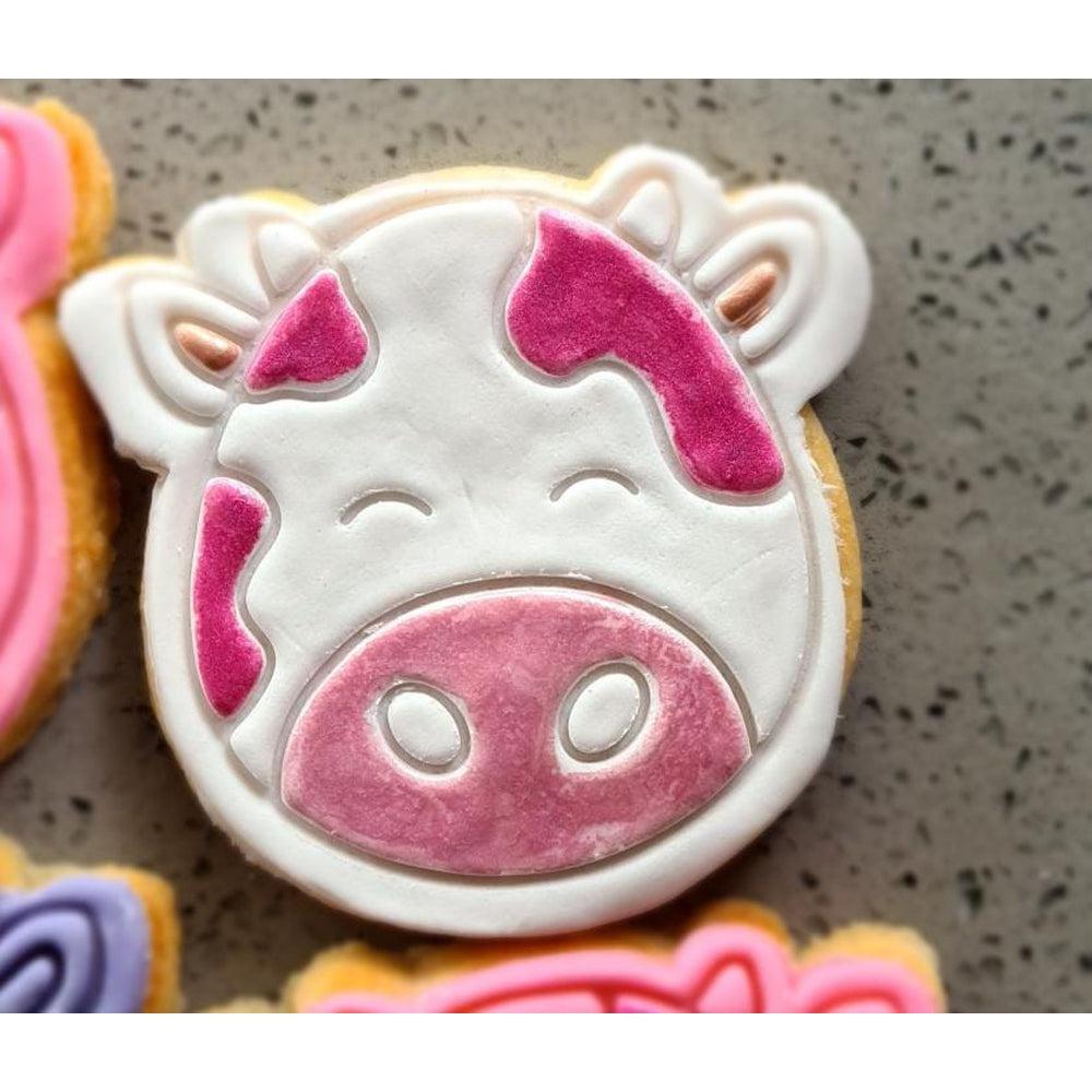 Farm Animals- Cow Cookie Cutter And Embosser Stamp