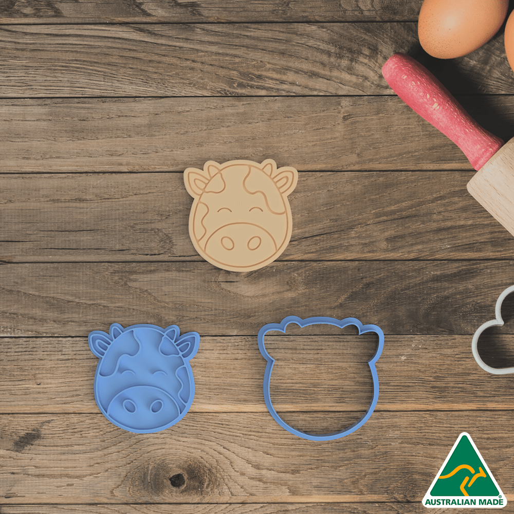 Australian Cookie Cutters Cookie Cutters Farm Animals- Set of 7 Cookie Cutter And Embosser Stamp