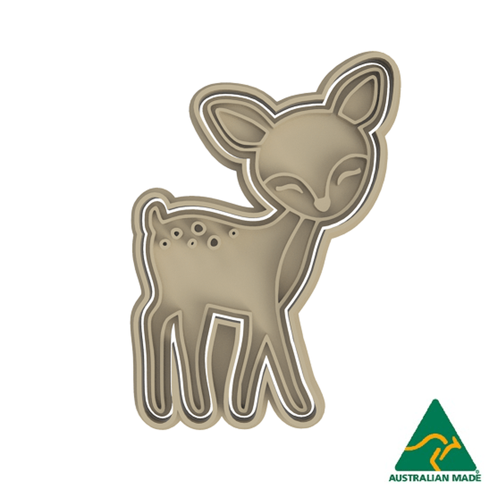 Forest Animals- Deer Cookie Cutter And Embosser Stamp