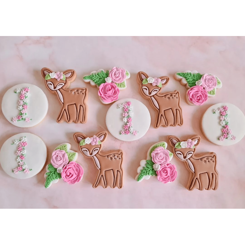 Forest Animals- Deer Cookie Cutter And Embosser Stamp