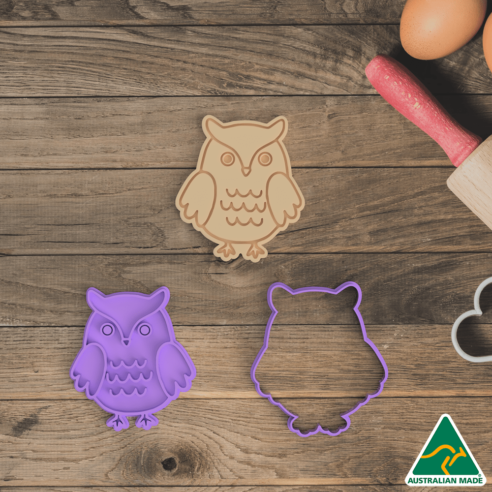 Forest Animals- Owl Cookie Cutter And Embosser Stamp