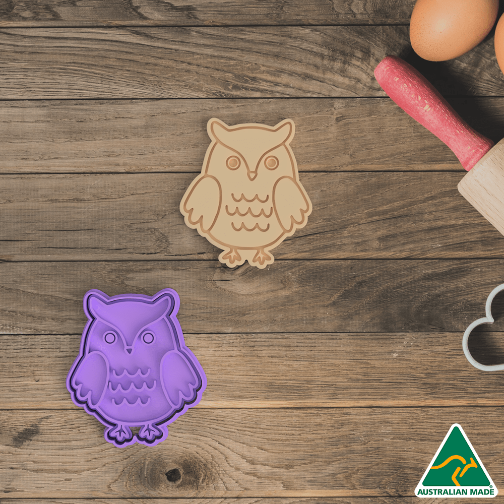 Forest Animals- Owl Cookie Cutter And Embosser Stamp