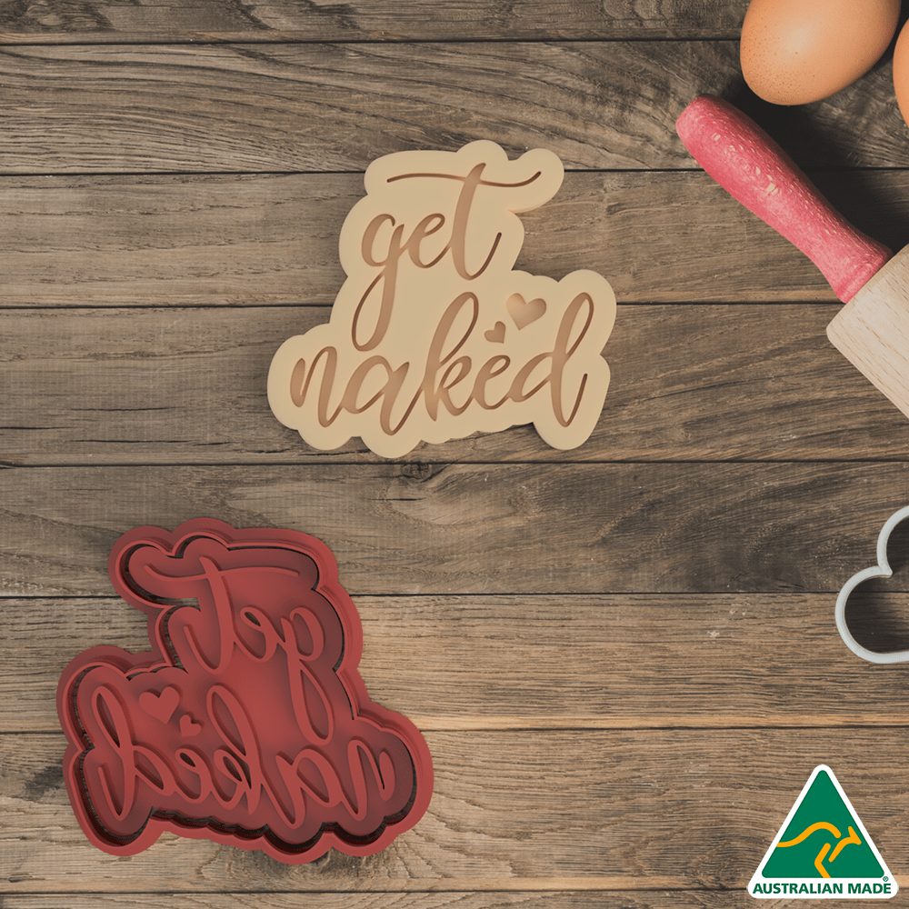 Get Naked Cookie Cutter and Embosser Stamp