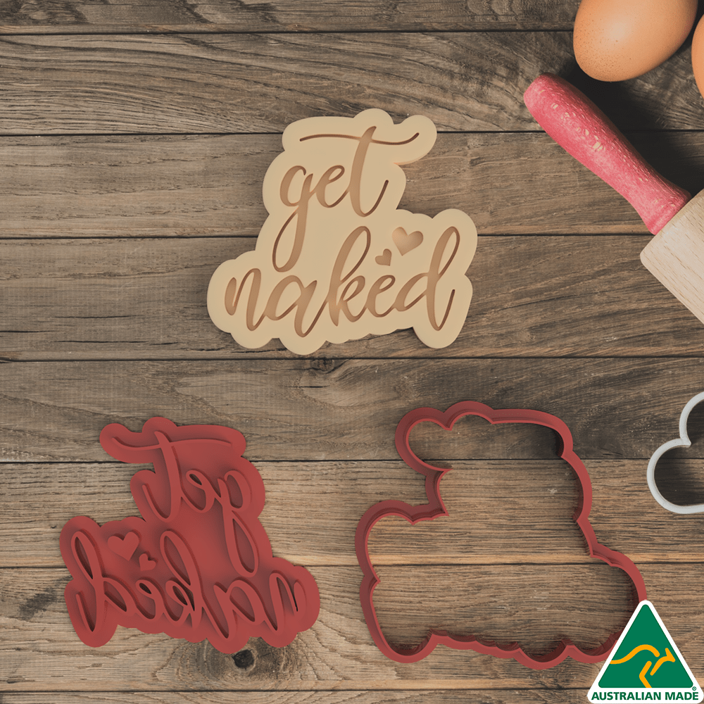 Get Naked Cookie Cutter and Embosser Stamp