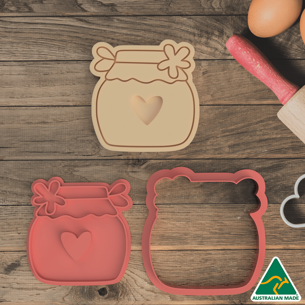 Honey Jar Cookie Cutter/Fondant Embosser Stamp