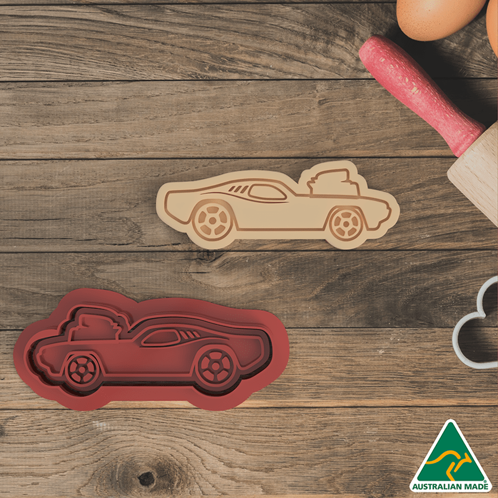 Muscle Car Cookie Cutter and Embosser Stamp